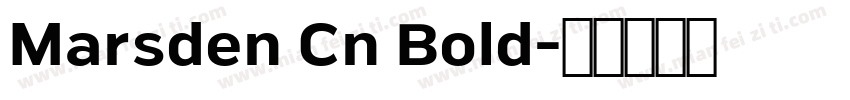 Marsden Cn Bold字体转换